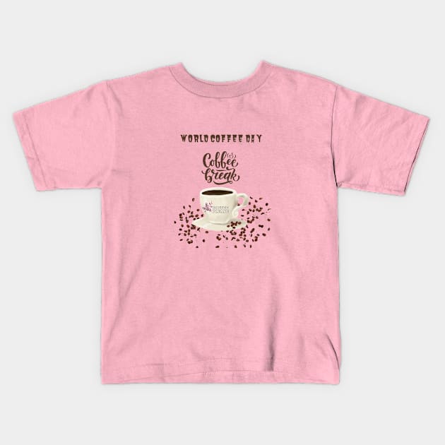 coffee Kids T-Shirt by NOUNEZ 